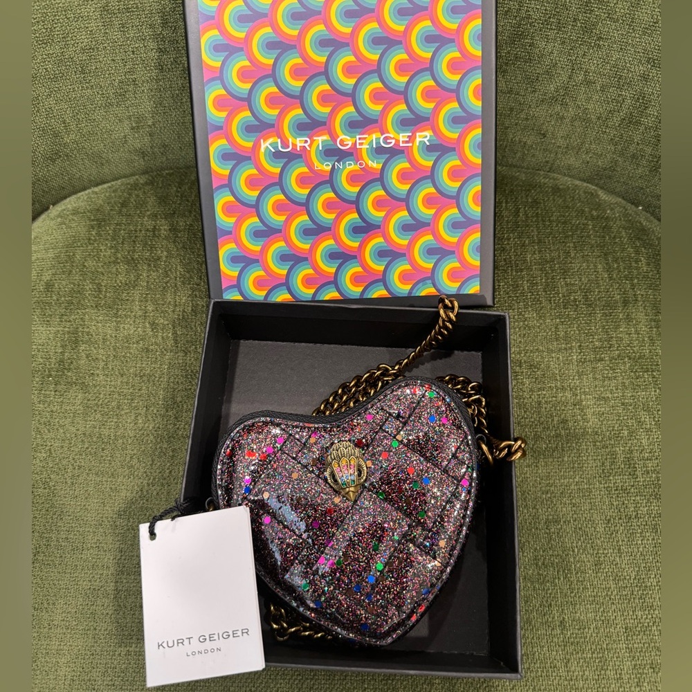 Kurt Geiger London Micro Heart Crossbody Bag - NWT includes box and dust bag